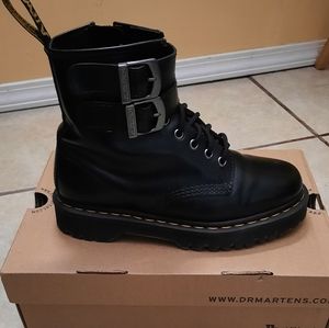 Dr. Martens Smooth Leather Buckle Boots